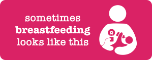 sometimes breastfeeding looks like this image